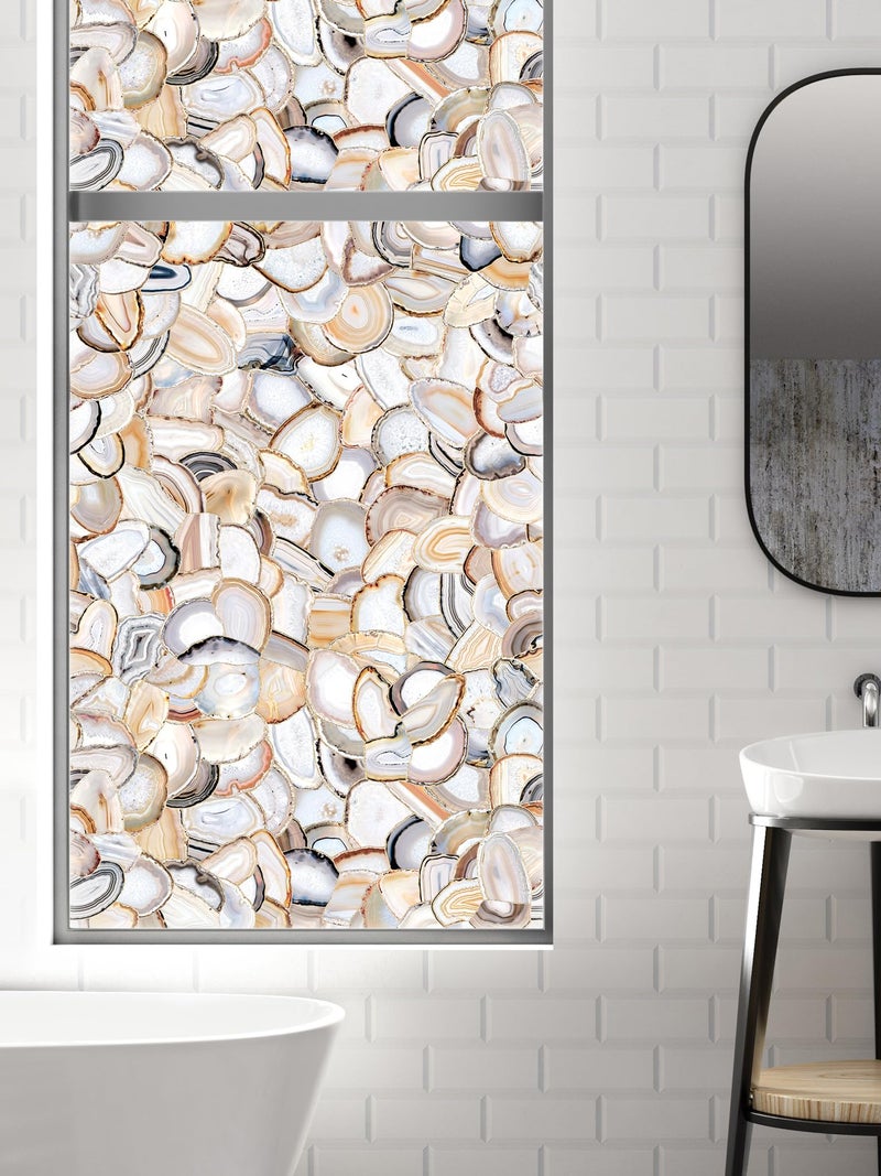 Artscape Agate  Privacy Window Film with Vibrant Colored Pattern  NonAdhesive  UV Protection  Easy to Apply  Removable  24 x 36 Inches  Made in USA