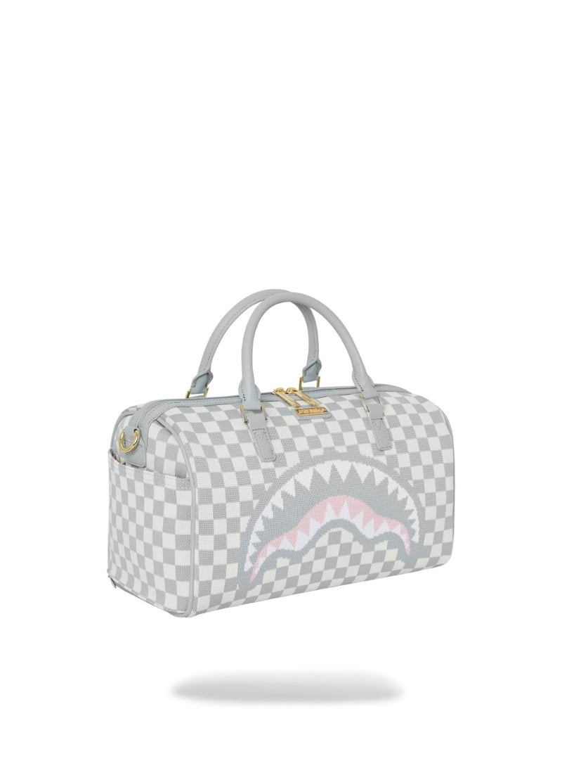 SPRAYGROUND KNIT SHARKS IN PARIS IN CREAM MINI DUFFLE  - Image 2