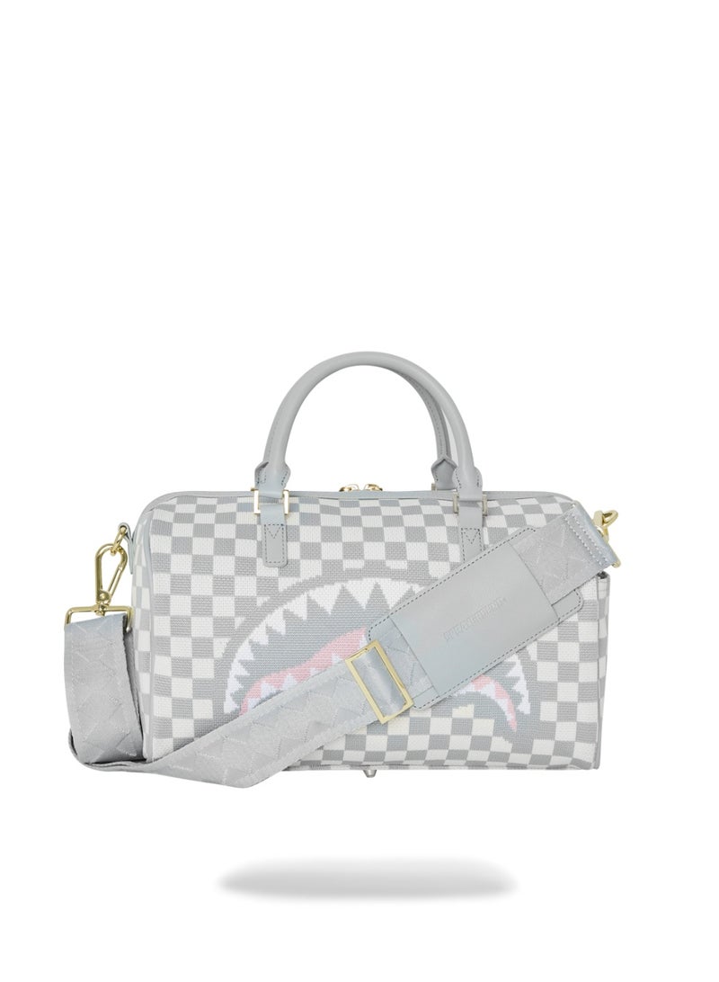 SPRAYGROUND KNIT SHARKS IN PARIS IN CREAM MINI DUFFLE  - Image 4