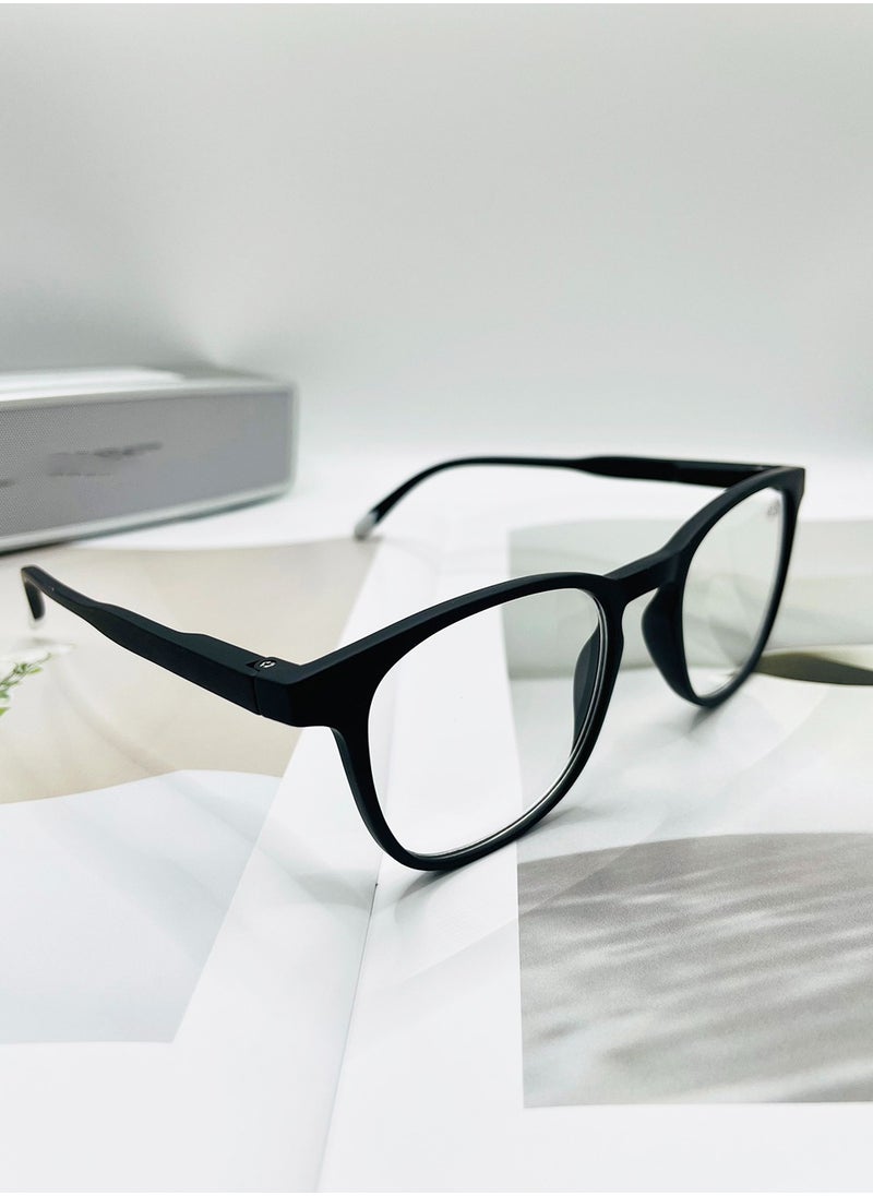 LANLANG LANLANG 2-Pack Reading Glasses for Men Women Blue Light Blocking Glasses Spring Hinge Anti Eyestrain 2 Colors(Black/Blue) including 0-4.0 diopters  - Image 4
