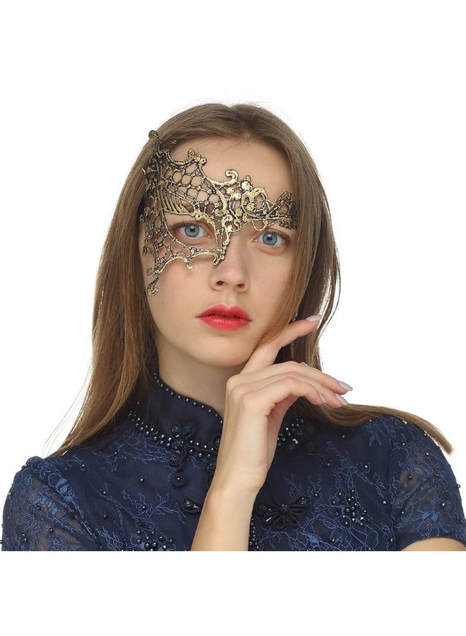 MYMENU Masquerade Mask for Women Lace Carnival Mardi Gras Mask Prom Ball Bar Costume Party Supplies - Image 1