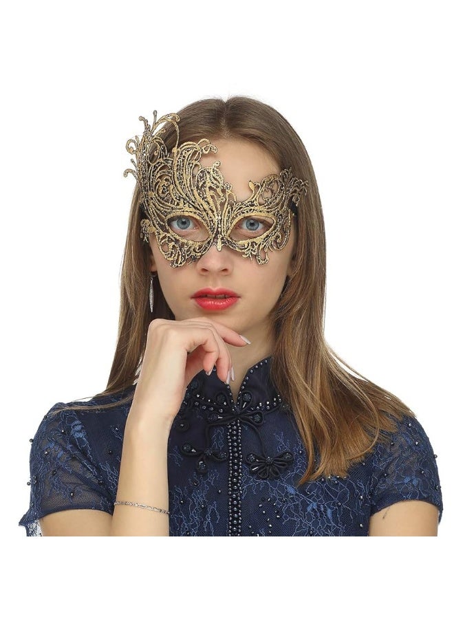 MYMENU Masquerade Mask for Women Lace Carnival Mardi Gras Mask Prom Ball Bar Costume Party Supplies - Image 3