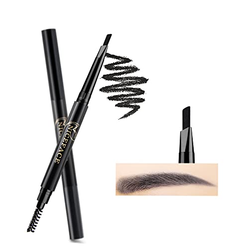 Eyebrow Pencil Black Double Ended Precision Waterproof Brow Cruelty FreeBlack 1