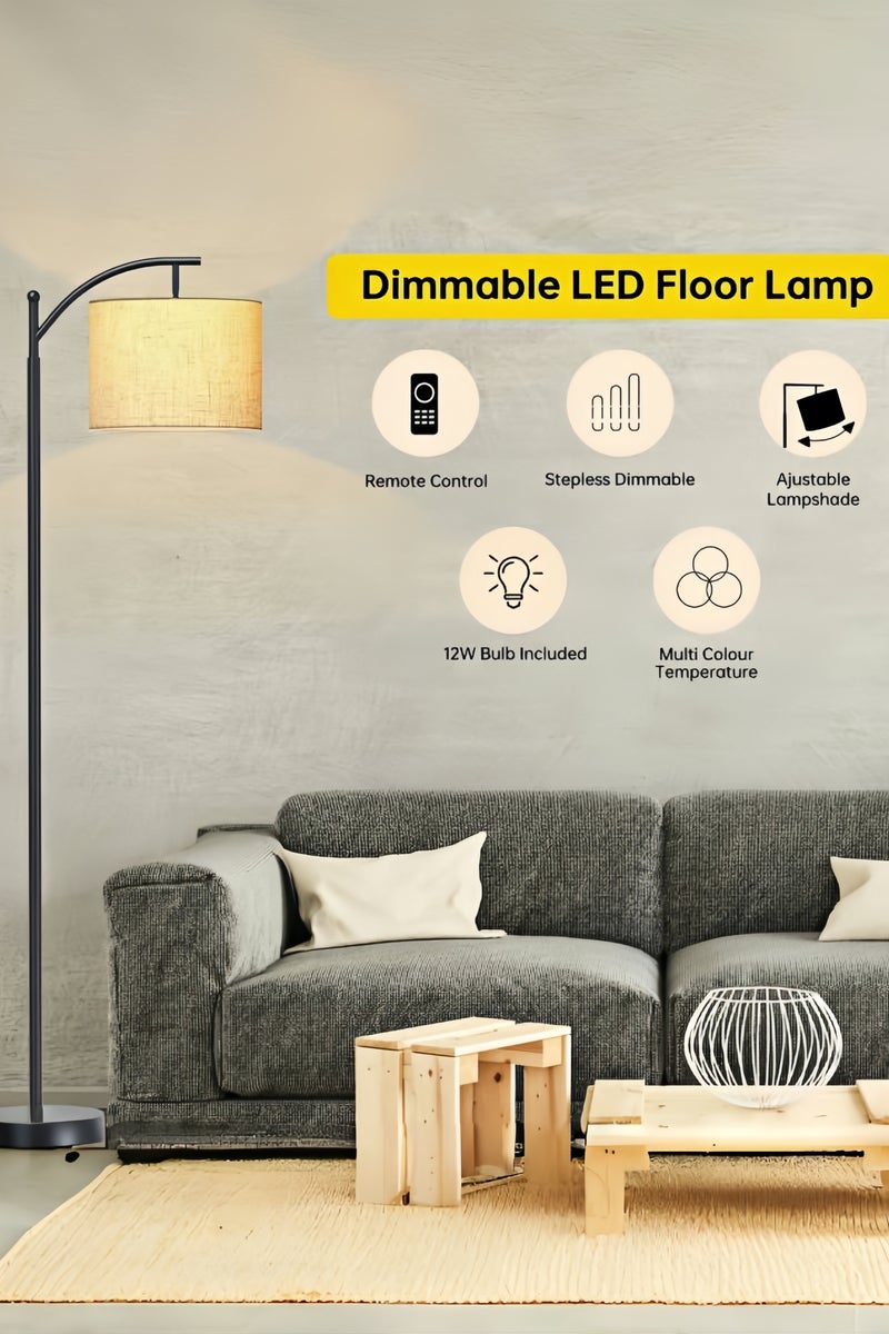 الأمويلات مصباح أرضي LED، تحكم عن بعد وتطبيق ومفتاح قدم، رأس ابجوره طويله قابل للتعديل: إضاءة متدرجة 3000K-6000K، مؤقت، تركيب سهل، ديكور طبيعي اضاءه ارضيه - Image 3