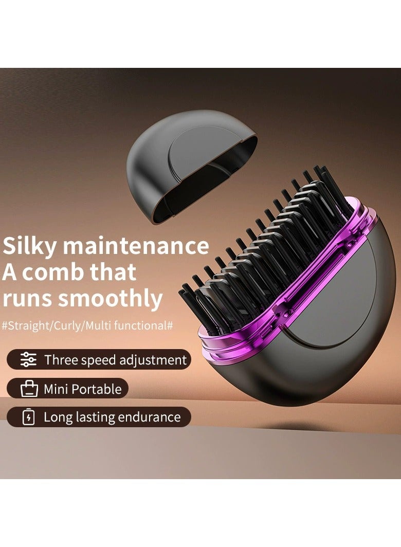 RedMapleTEK New Rechargeable Mini Hair Curling Comb Portable Cordless Styling Comb PTC Constant Temperature No Harm Hair - Image 2
