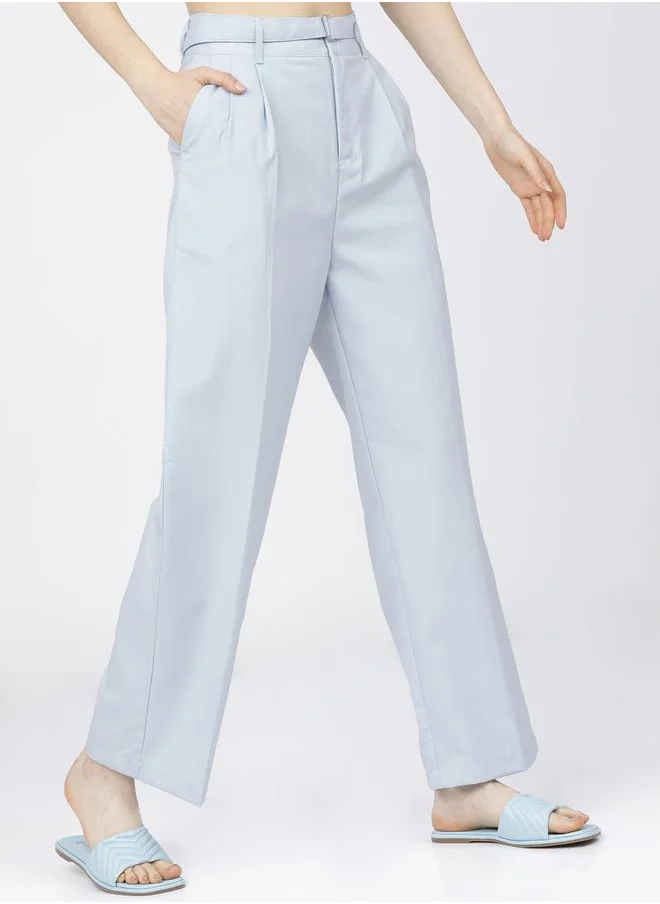 طوكيو توكيز Straight Fit High Rise Pleated Trousers