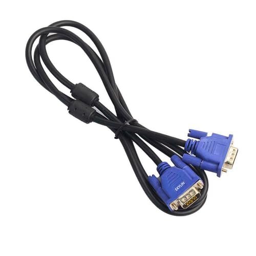 EKYLIN VGA Cable, 1.5m/5Feet Male to Male Video Extension Cable Adapter for Computer PC to Monitor Screen Projector with Socket Port - Image 2