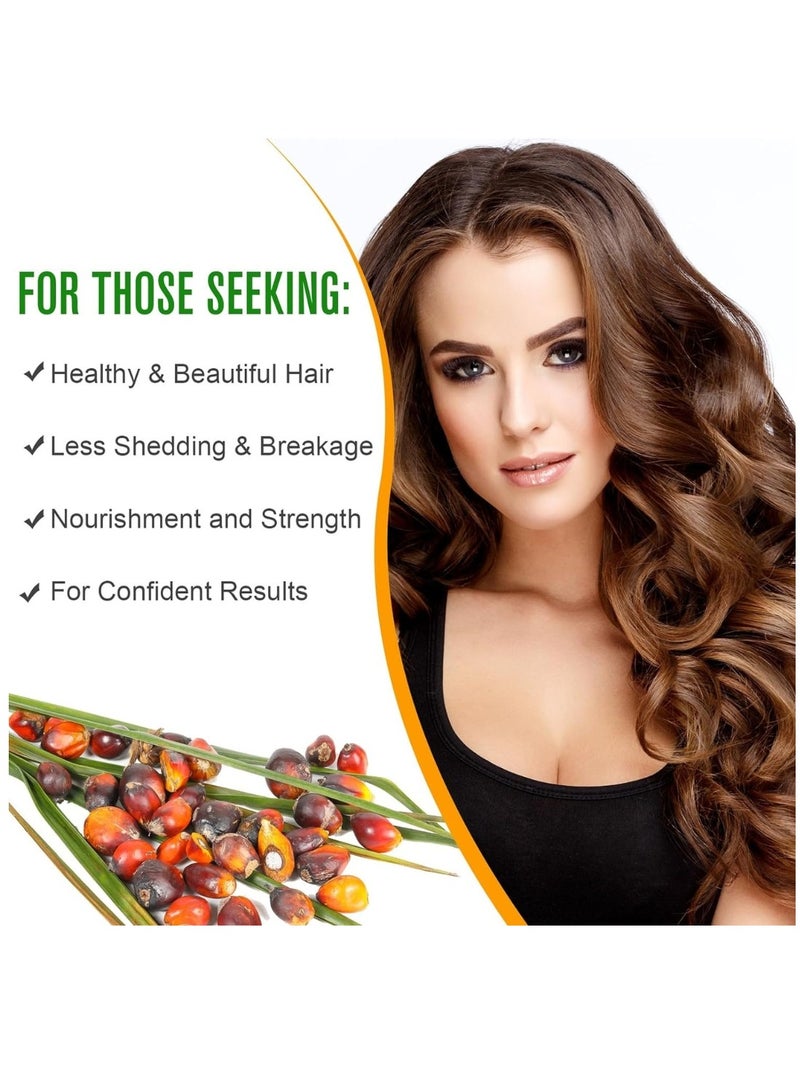 VXHDAG Natural Batana Oil for Hair Care Hair Conditioner Oil for Thin Hair Repair Damaged Hair Nourishes Thin Hair Scalp Skin and Loss Hair Growth Fit for All Hair Types Raw Batana Oil 60ml - Image 2
