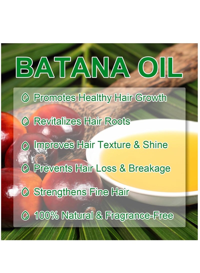 VXHDAG Natural Batana Oil for Hair Care Hair Conditioner Oil for Thin Hair Repair Damaged Hair Nourishes Thin Hair Scalp Skin and Loss Hair Growth Fit for All Hair Types Raw Batana Oil 60ml - Image 3