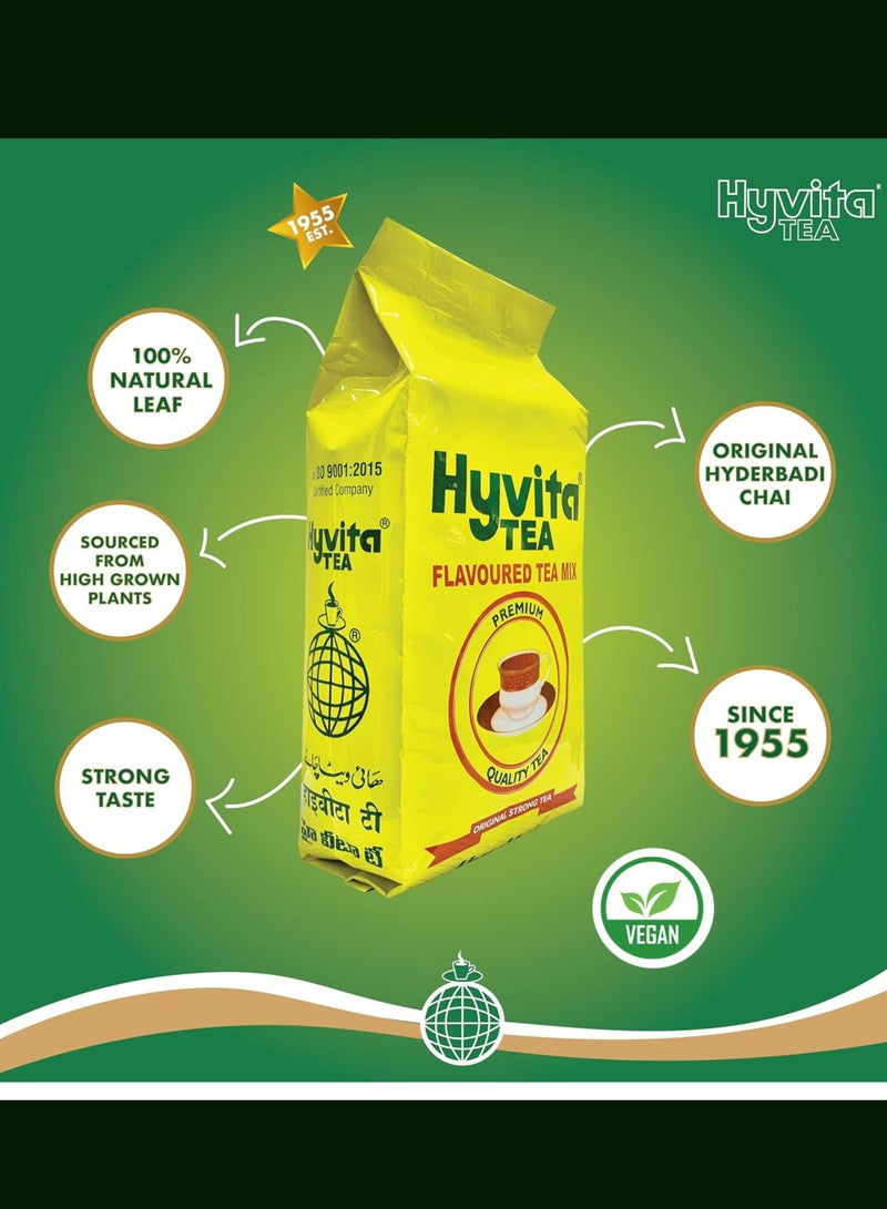 Hyvita Hyvita Tea Flavoured Tea Mix | Premium Tea mix |  Medium Strong | 500 Gram Tea Blend Pouch  - Image 3