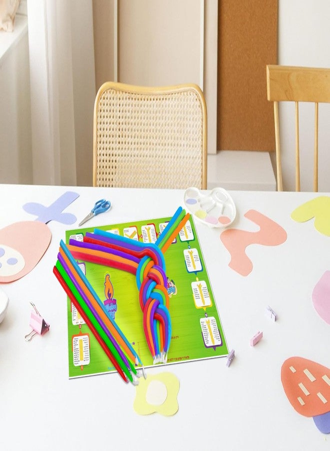 Izzy 'n' Dizzy Havdalah Candle Making Kit for Kids - DIY Candle Arts and Craft Kits - Braided Havdalah Wax Candle Making Kit for Adults and Kids - Create Your Own Braided Multicolored Havdalah Candle - Image 3