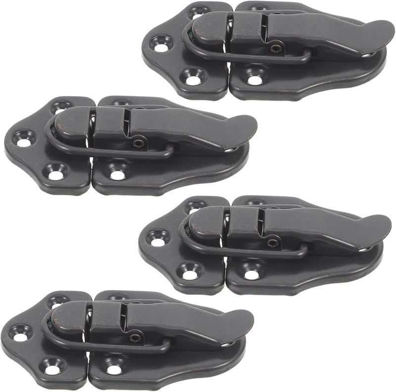 Artibetter 4 Pack Metal Lock Hasp Buckles Latch for Jewelry Box Luggage Suitcase - Image 2