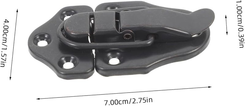 Artibetter 4 Pack Metal Lock Hasp Buckles Latch for Jewelry Box Luggage Suitcase - Image 3