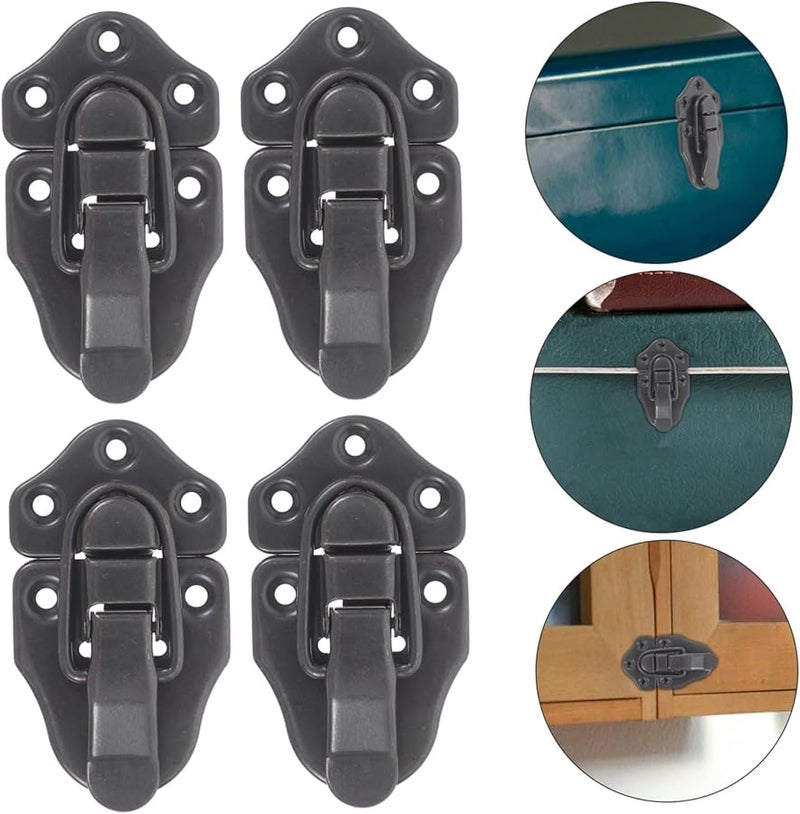 Artibetter 4 Pack Metal Lock Hasp Buckles Latch for Jewelry Box Luggage Suitcase - Image 4