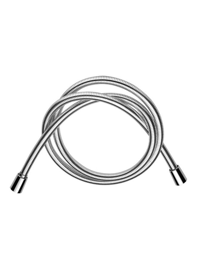 NIBEMINENT Flexible Pipe Hose With Conical Ring Silver 120cm