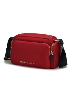 Generic Manufacturers Spanish foreign trade Womens bag letters BiMBA simple nylon shoulder slung lady bag Lola Gold Standard Wine Red Black Black Belt 