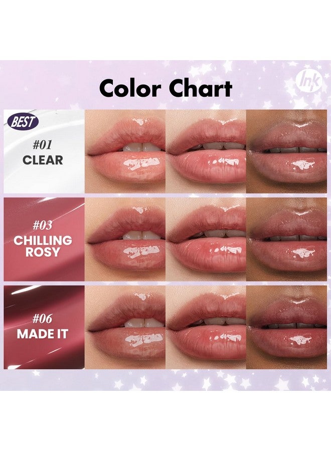 مجموعة هدايا صغيرة من ملمع الشفاه اللامع من بيريبيرا (مجموعة صغيرة، 2.5 مل * 3)، رائعة كهدية في جوارب عيد الميلاد، مجموعة ملمع الشفاه، ملمع شفاه شفاف، مكياج الشفاه - Image 4