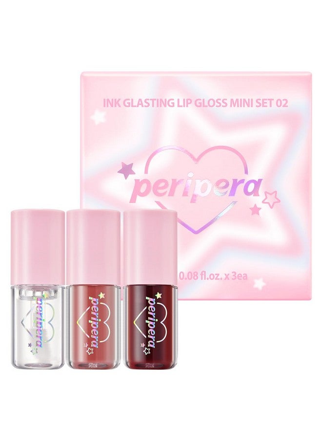 مجموعة هدايا صغيرة من ملمع الشفاه اللامع من بيريبيرا (مجموعة صغيرة، 2.5 مل * 3)، رائعة كهدية في جوارب عيد الميلاد، مجموعة ملمع الشفاه، ملمع شفاه شفاف، مكياج الشفاه - Image 1