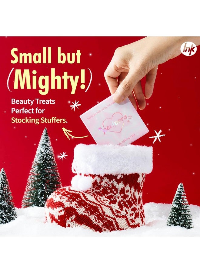 مجموعة هدايا صغيرة من ملمع الشفاه اللامع من بيريبيرا (مجموعة صغيرة، 2.5 مل * 3)، رائعة كهدية في جوارب عيد الميلاد، مجموعة ملمع الشفاه، ملمع شفاه شفاف، مكياج الشفاه - Image 3