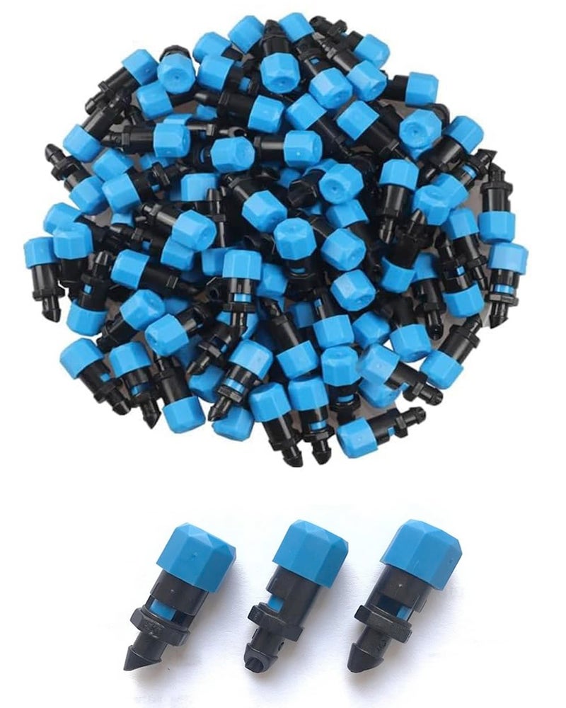 APPSTER 50pcs Adjustable Drippers 0-260Ltr/Hour Flow Rate Sprinklers for Plant Watering Garden 1/4 Inch Emitter Online Dripper Drip Irrigation System - Pack of 50pcs - Image 1