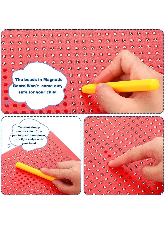 ماجيك واند لوحة رسم مغناطيسية قابلة للمسح من ماجيك واند، 380 حبة تعليمية، مع قلم مغناطيسي مرن للأطفال الصغار والأطفال. 【عبوة من لوحة واحدة】 - Image 4