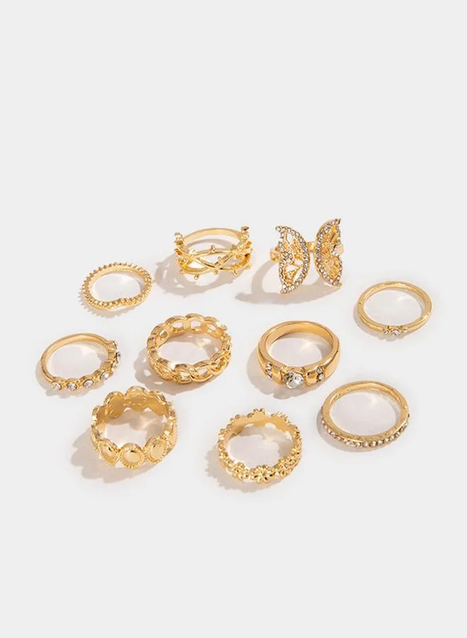 Styli Styli Set of 10 - Embellished Rings