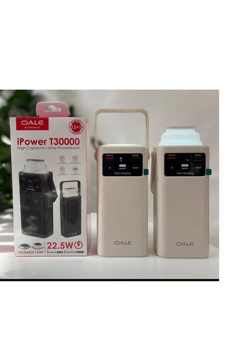 OALE OALE i POWER  T30000 POWER BANK CAMPING LANTERN WITH CABLE  - Image 1