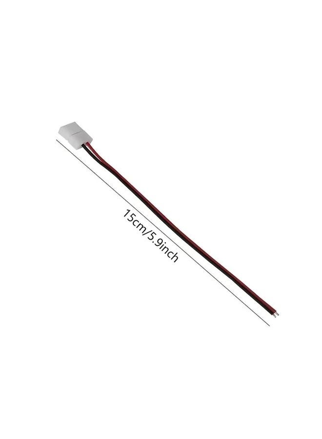 10pcs 8mm Fast Connection Non Soldered Snap On 2 Pin LED Strip Connectors - Image 3