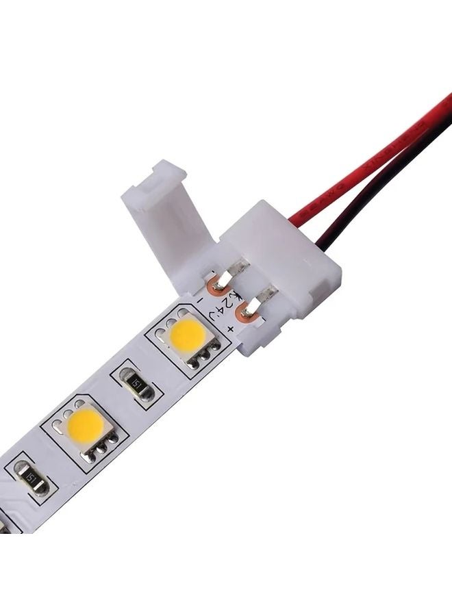 10pcs 8mm Fast Connection Non Soldered Snap On 2 Pin LED Strip Connectors - Image 5