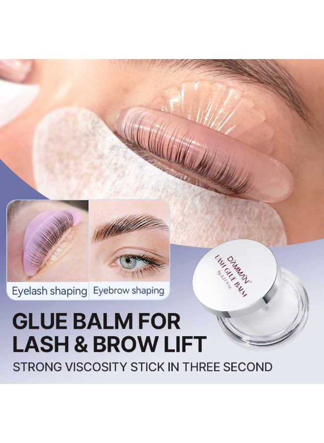 D'AMMA'N Eyelash & Eyebrow Styling Glue Balm 2 in 1 Waterproof Lash and Brow Gel - Image 5