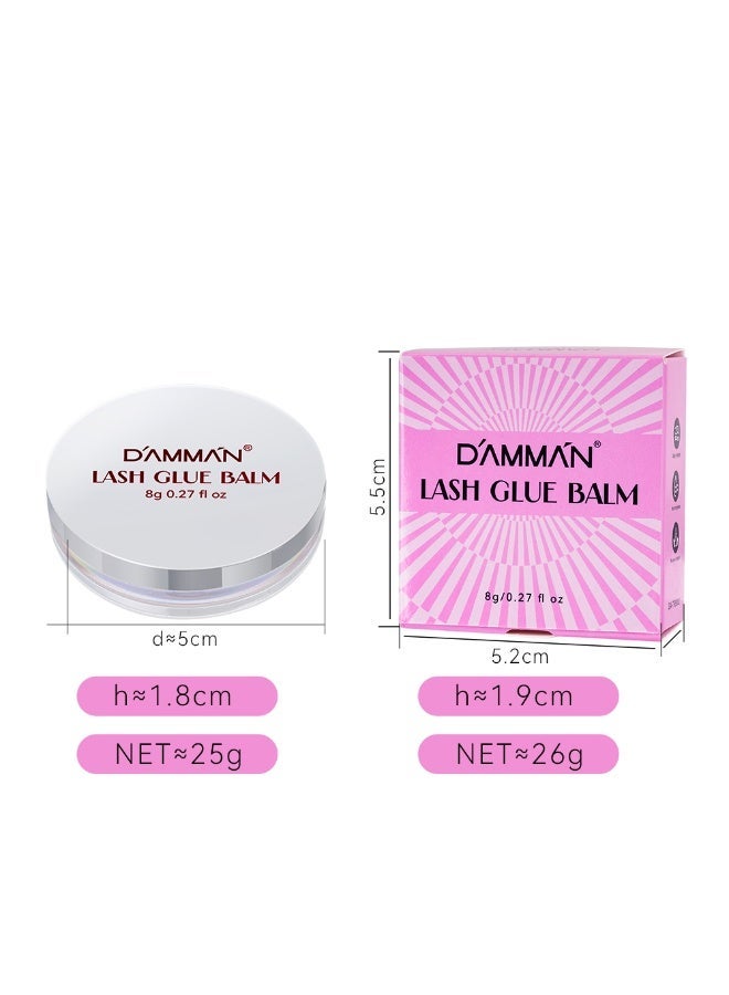 D'AMMA'N Eyelash & Eyebrow Styling Glue Balm 2 in 1 Waterproof Lash and Brow Gel - Image 2