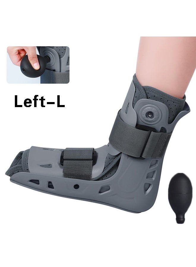 YelaJoy Fracture Boot, with Air Pump- Short- Fracture Boot for Foot Pain Recovery, for Sprained Ankle,Stress Fracture and Ankle Fracture Recovery, Broken Foot or Achilles Tendonitis (Left-Large) - Image 1