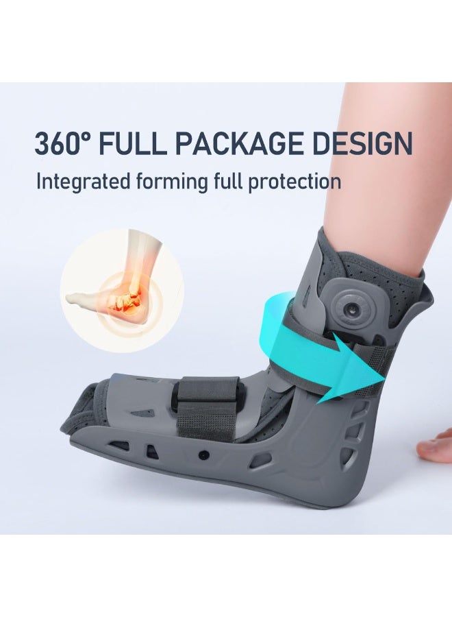 YelaJoy Fracture Boot, with Air Pump- Short- Fracture Boot for Foot Pain Recovery, for Sprained Ankle,Stress Fracture and Ankle Fracture Recovery, Broken Foot or Achilles Tendonitis (Left-Large) - Image 2