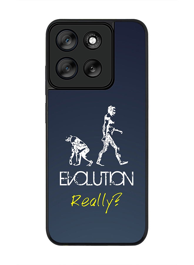 Stylizedd For Motorola Moto G56 Case,Slim fit Camera Protection, Shockproof Thin Phone cover  - Evolution, Really (Grey) - Image 1