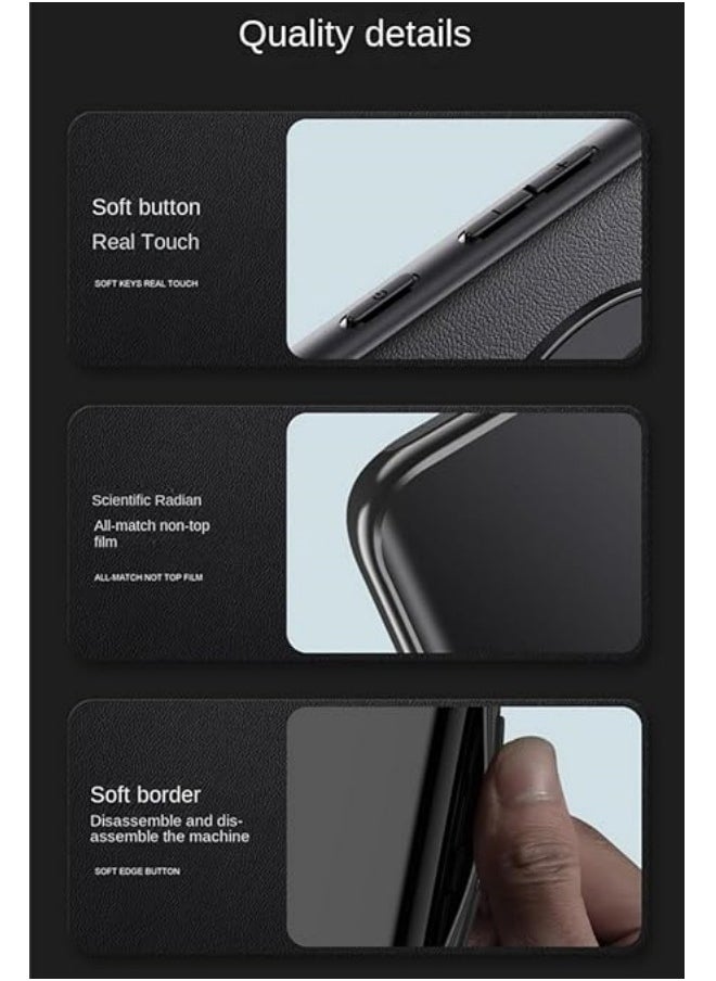General - Compatible with Red Magic 9 Pro/Red Magic 9 Pro Plus/9 Pro+ Case, Soft TPU Artificial Leather case, Ultra-Light Camera Protection Leather Cover Case - Image 1