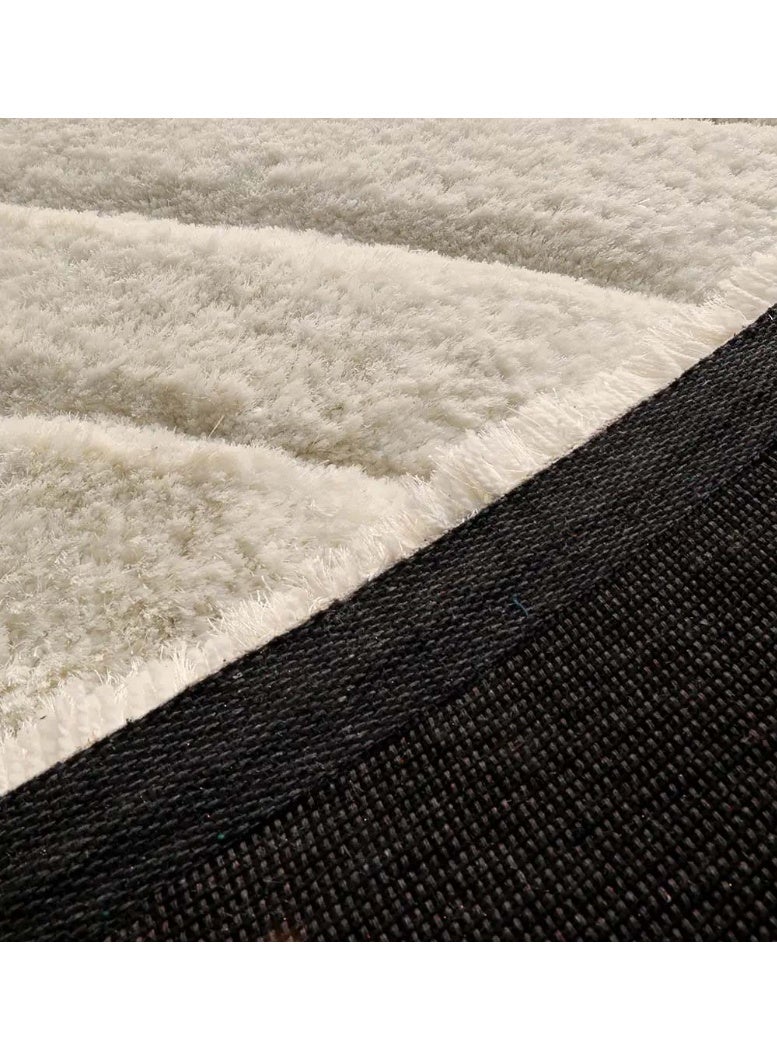 Ramsha Handmade shaggy rug 3d design white soft fur rug mp3d-07 Shaggy area rg for bedroom rectangle rug 200x300 cm - Image 5