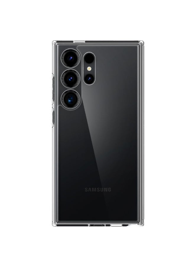 بروستايل جراب هاتف Samsung Galaxy S24 Ultra شفاف رفيع ومضاد للاصفرار ومقاوم للصدمات وغطاء حماية من السقوط بدرجة عسكرية - Image 2