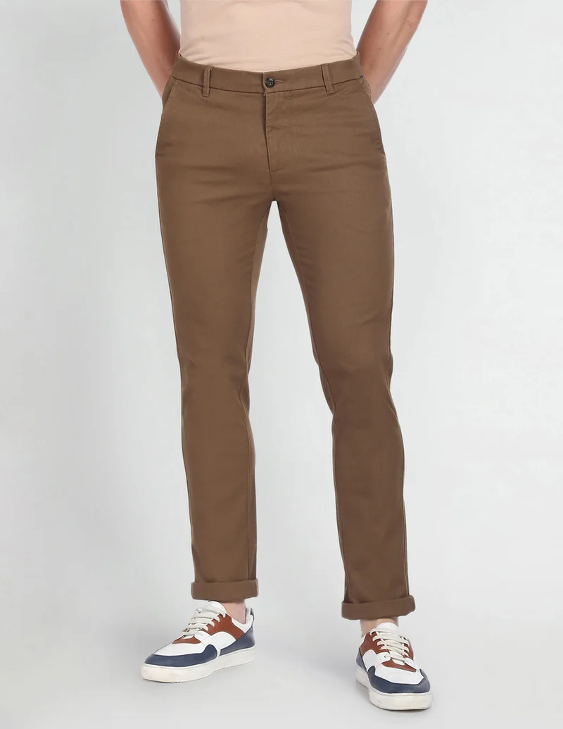 Low Rise Slim Fit Trousers
