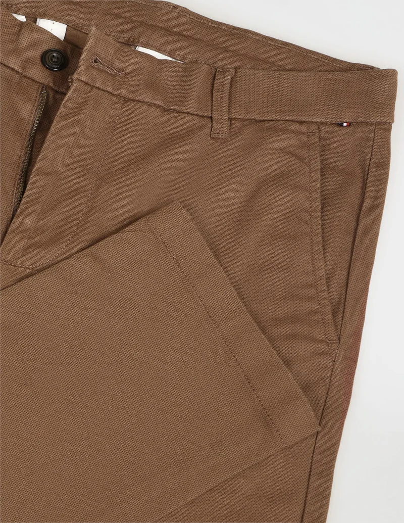Arrow Brown Low Rise Slim Fit Trousers for Men | Best Price UAE