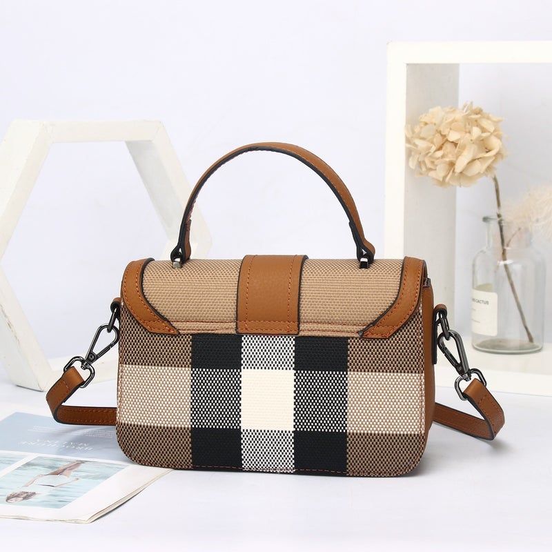 Small Square Bag Women'S Leather Autumn New Small Exquisite Fashion Simple All-Match High-End Shoulder Crossbody Bag - Image 3