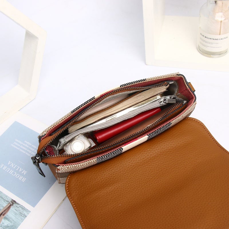 Small Square Bag Women'S Leather Autumn New Small Exquisite Fashion Simple All-Match High-End Shoulder Crossbody Bag - Image 5