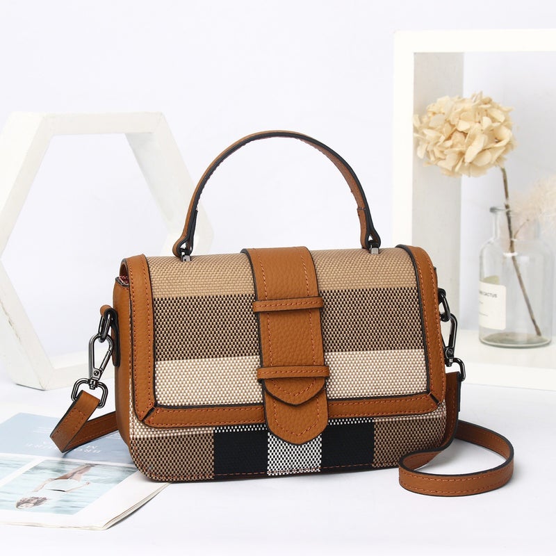Small Square Bag Women'S Leather Autumn New Small Exquisite Fashion Simple All-Match High-End Shoulder Crossbody Bag - Image 2