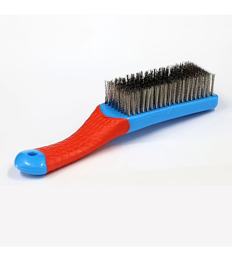 Wire Brush Set 4pcs Red And Blue Assorted Sizes - Image 5