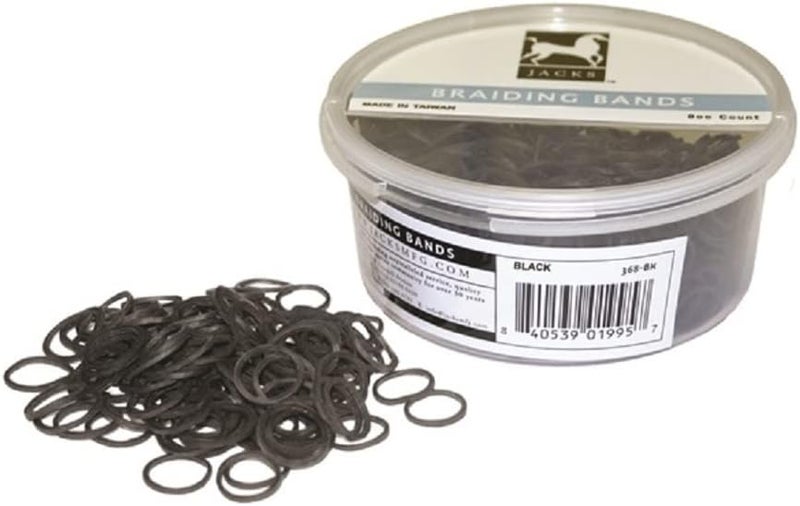 Pony Horse English Hunt Dressage 800 Count TUB Braiding Banding Bands Braiding Comb Mane Tail (Black)Q