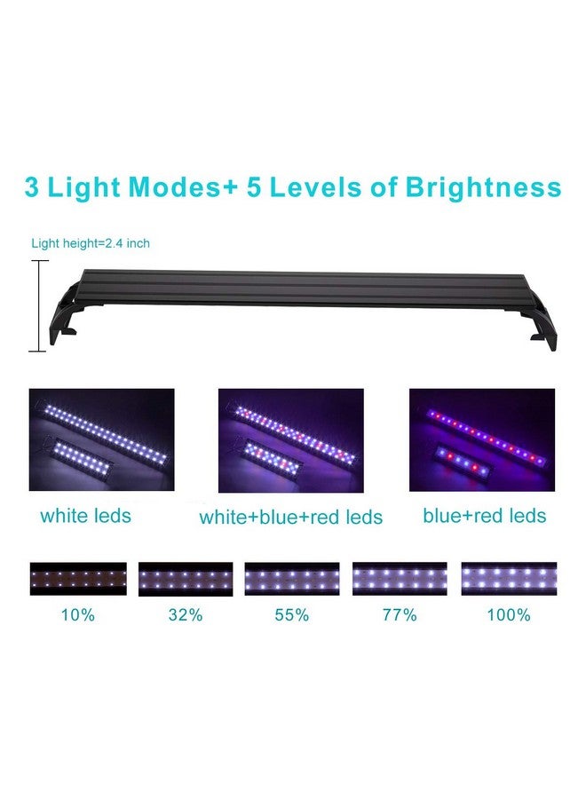 Hygger 14W Full Spectrum Aquarium Light With Aluminum Alloy Shell Extendable Brackets, White Blue Red Leds, External Controller, For Freshwater Fish Tank (1824 Inch) - Image 4