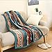 Ukeler Flannel Sherpa Throw 50' x 60'- Bohemian Soft Plush Flannel Blanket Throws for Bed/Couch/Sofa/Office/Camping - Image 2