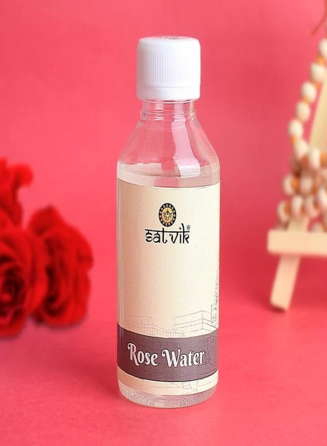 SATVIK STORE ماء ورد ساتفيك - ١٠٠ مل | ماء ورد نقي وطبيعي ١٠٠٪ للطقوس الدينية والاحتفالات الروحية | ماء ورد متعدد الاستخدامات للوجه والبشرة والشعر، ومنظف ومزيل للمكياج | مرطب ومنعش - Image 1