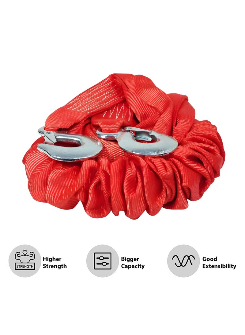 3XR 4 Meter 4 Ton Heavy Duty Tow Rope With Two Hooks Car Breakdown Towing Rope  Premium Nylon Rope 6975 - Image 5
