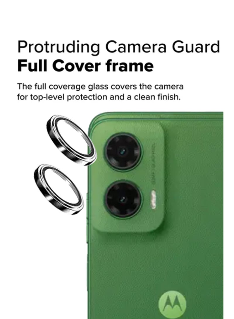 NAFCO Camera Cover for Motorola Moto G35 - Camera Lens Protector, Scratch-Resistant HD Clarity Ultra-Thin 9H Tempered Glass with Alloy Metal & Best Camera Protection - Image 2