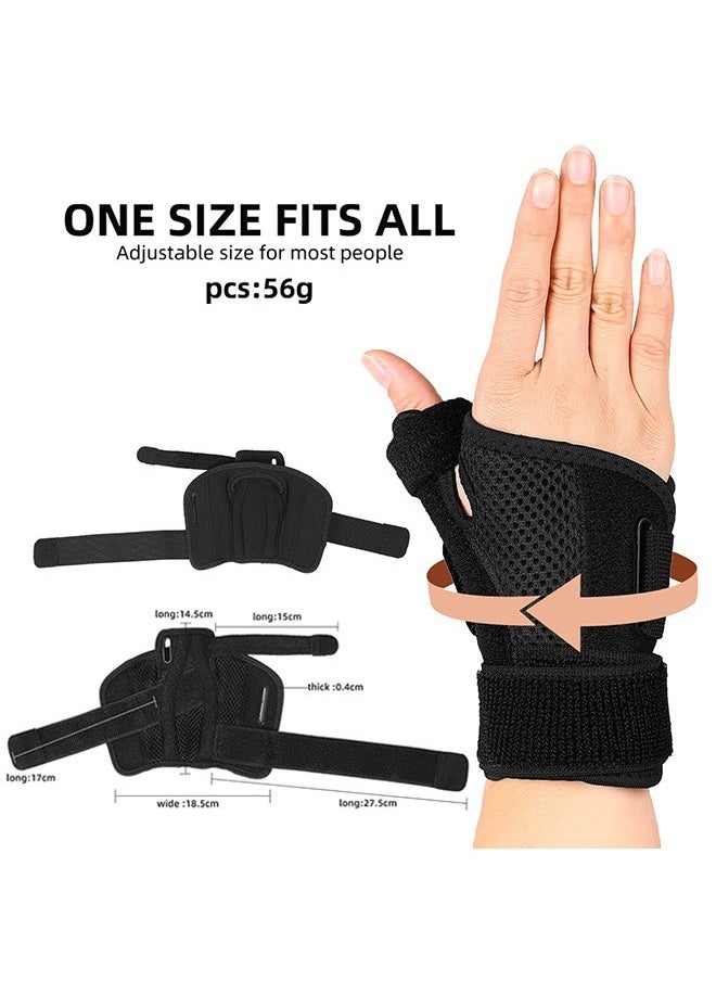 Hihonor Thumb Splint with Wrist Support Brace-Thumb Brace for Carpal Tunnel or Tendonitis Pain Relief,Wrist Brace Fits Both Left and Right Hands  - Image 2